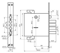Рязань ЗВ 9-8МК4Т/15  ЛП8 универсал. "BORDER" б/о с/т 77741 Замок врезной тяж (6) Рязань ЗВ 9-8МК4Т/15  ЛП8 универсал. "BORDER" б/о с/т 77741 Замок врезной тяж (6)