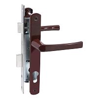 БУЛАТ ЗВ4-1.25.01.8017 коричневый БЕЗ МЦ Замок для КАЛИТКИ врезной с ручкой