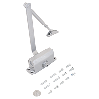 NOTEDO Доводчик дверной  DC-030 SILVER до 35 кг серебро (10)