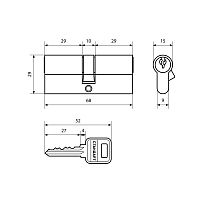 СТАНДАРТ для замков 103/50,132/50 кл/кл GP латунь 70мм 5 кл. Цилиндровый механизм (120,12) СТАНДАРТ для замков 103/50,132/50 кл/кл GP латунь 70мм 5 кл. Цилиндровый механизм (120,12)