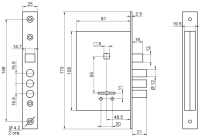 Рязань ЗВ 9-8/13 м/о 55  74100 Замок врезной (20)