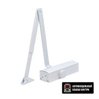 БУЛАТ Доводчик дверной PROFI  ДД 802/3 A-W (40-90 кг) белый, морозостойкий(10)