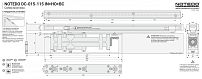 NOTEDO Доводчик дверной DC-015-115 IN+HO+BC SILVER скрытой установки от 20 до 100 кг серебро (10) NOTEDO Доводчик дверной DC-015-115 IN+HO+BC SILVER скрытой установки от 20 до 100 кг серебро (10)