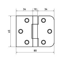 Кунгур накл ПНУ-65 (ПД-65) белый б/ш Петля (100,10!!!) 