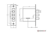 Рязань ЗВ D 8-8 т "BORDER" 70926 б/о Замок врезной тяж (30) 