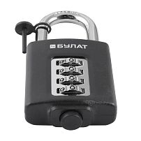 БУЛАТ ВС 504 кодовый d=8 мм Замок навесной (60,10)