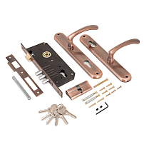 АЛЛЮР 0221 AC ст.медь Замок врезной с/руч  (10)