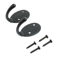 СТАНДАРТ 1089 BL матовый черный ЕВРОПАКЕТ 2шт. крючок-вешалка (600,50) (360,60) СТАНДАРТ 1089 BL матовый черный ЕВРОПАКЕТ 2шт. крючок-вешалка (600,50) (360,60)