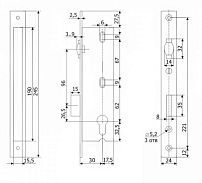Гардиан PROFI (ПРОФИ) 30.11Р.24 б/о без ц/м с/ролик.ЗЩ Замок врезной б/руч (15)