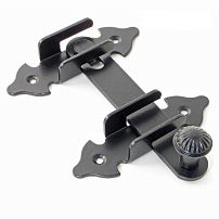 Щеколда малая Н.Новгород фигурная ЩМ-120-SL черный матовый (15) Щеколда малая Н.Новгород фигурная ЩМ-120-SL черный матовый (15)