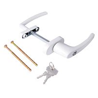 Ручка балконная с кл.асимметр.SIGMA (Сигма) BHS 02 9016 белая (30)