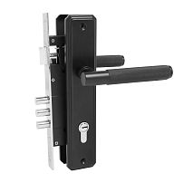 БУЛАТ ЗВ4-3.02.02 ФЕРОНА черный  5 перф.кл. Замок врезной с/руч (12)