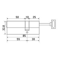 Стандарт MAX 85 S (55x30S) SN 5кл перф.ключ/шток Цилиндровый механизм(80,10) Стандарт MAX 85 S (55x30S) SN 5кл перф.ключ/шток Цилиндровый механизм(80,10)