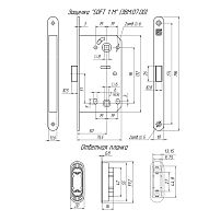 Гардиан "SOFT 1 M" WH мат.белый магнитная Защелка (30)