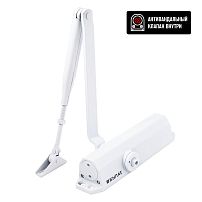 БУЛАТ Доводчик дверной ДД 302/3 B-W (25-85 кг) белый, с ветровым тормозом (10) БУЛАТ Доводчик дверной ДД 302/3 B-W (25-85 кг) белый, с ветровым тормозом (10)