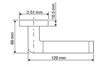 RENZ DH 19-08 SN/NP Тренто ник.мат/ник.блест. Комплект ручек (20)