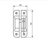 Завертка форточная Домарт под золото (50) Завертка форточная Домарт под золото (50)