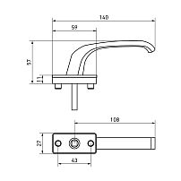 Ручка для пластик.окон ИРИС "HERMO" штифт 35мм белая Упакованная (100) Ручка для пластик.окон ИРИС "HERMO" штифт 35мм белая Упакованная (100)