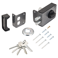 СТАНДАРТ Россия ЗН1-3-1С серебро Замок накладной (16) СТАНДАРТ Россия ЗН1-3-1С серебро Замок накладной (16)