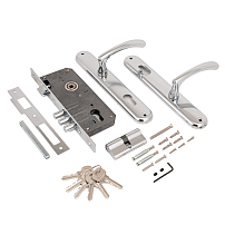 АЛЛЮР 0221 CP хром Замок врезной с/руч (10) АЛЛЮР 0221 CP хром Замок врезной с/руч (10)