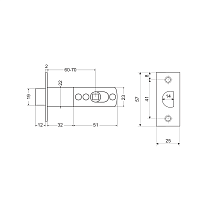 АЛЛЮР корпус для 5560,5562,5564 ET-CP хром Защёлка (100) АЛЛЮР корпус для 5560,5562,5564 ET-CP хром Защёлка (100)