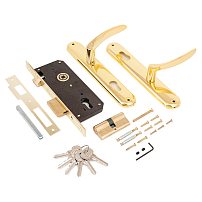 АЛЛЮР 0211 GP латунь Замок врезной с/руч (10) АЛЛЮР 0211 GP латунь Замок врезной с/руч (10)