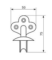 Домарт крючок-вешалка фигурный мод.1 черный (50) Домарт крючок-вешалка фигурный мод.1 черный (50)