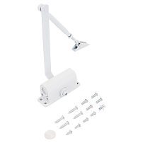 NOTEDO Доводчик дверной DC-030 WHITE до 35 кг белый (10) NOTEDO Доводчик дверной DC-030 WHITE до 35 кг белый (10)