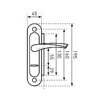 Птимаш к ЗВ9-4.07 бронза Ручки на планке (15)