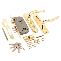 АЛЛЮР 132/3 GP латунь Замок врезной с/руч (12) АЛЛЮР 132/3 GP латунь Замок врезной с/руч (12)