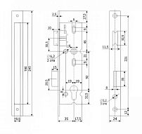 Гардиан PROFI (ПРОФИ) 35.11.24 б/о без ц/м, м/о 92 мм Замок врезной б/руч (15) Гардиан PROFI (ПРОФИ) 35.11.24 б/о без ц/м, м/о 92 мм Замок врезной б/руч (15)