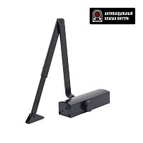 БУЛАТ Доводчик дверной PROFI (ПРОФИ) ДД 802/3 A-B (40-90 кг) черный, морозостойкий(10) БУЛАТ Доводчик дверной PROFI (ПРОФИ) ДД 802/3 A-B (40-90 кг) черный, морозостойкий(10)