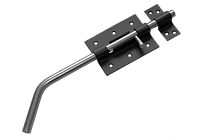 Засов Домарт гаражный ЗГ-300 черный d-13мм (10)