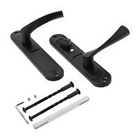 АЛЛЮР 03S BL R прав. для сувальдных замков м/о 42 мм Комплект ручек (20)