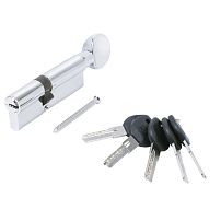 АЛЛЮР HD FG 90-5К CP[35x10x45G](40x50G) хром перф.кл/верт БЛИСТЕР Цилиндровый механизм (60,50,10)