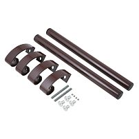 ЛДМ Ручка офисная АРД-02 (400 мм) 8017 коричневый Ручка-скоба (16)