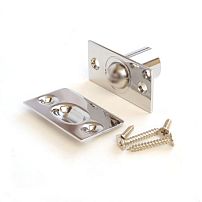 Фиксатор дверной Апекс R-0001 CR с/шариком хром (200,20)