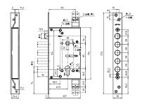 Балашиха ЗВ7 318.Т-МП без ЦМ, б/о, с/т, м/о 85мм Замок врезной тяж (5)  Балашиха ЗВ7 318.Т-МП без ЦМ, б/о, с/т, м/о 85мм Замок врезной тяж (5)