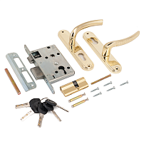 АЛЛЮР ЗВ 4-132 GP латунь Замок врезной с/руч (20) АЛЛЮР ЗВ 4-132 GP латунь Замок врезной с/руч (20)