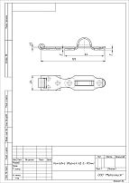 Накладка дверная НД L-100-105 мм без покр  Кунгур (100,10!!!)