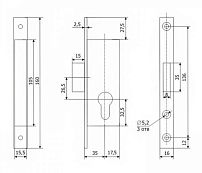 Гардиан PROFI (ПРОФИ) 35.01.16 б/о без ц/м Замок врезной б/руч (24) Гардиан PROFI (ПРОФИ) 35.01.16 б/о без ц/м Замок врезной б/руч (24)