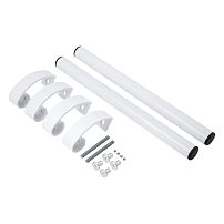 БУЛАТ РС-02.400.9016 белый, регулируемая, ручка скоба для алюм. и ПВХ дверей,(АРД-02)(16)