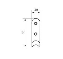 Домарт крючок-вешалка 1-рожковый б/п (50)