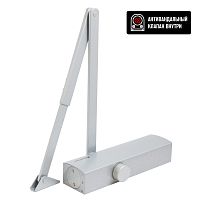 БУЛАТ Доводчик дверной PROFI (ПРОФИ) ДД 802/5 B-S (25-120 кг) серебро, морозостойкий (10) БУЛАТ Доводчик дверной PROFI (ПРОФИ) ДД 802/5 B-S (25-120 кг) серебро, морозостойкий (10)