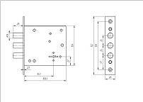 Д-град Зенит ЗВ 8.009 5 кл. Замок врезной б/руч. (20) 