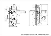 Д-град Зенит ЗВ4-50.02 хром Замок врезной с/руч (15) Д-град Зенит ЗВ4-50.02 хром Замок врезной с/руч (15)