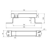 Киров Секрет РСД-100 св.дерево Ручка-скоба (130)