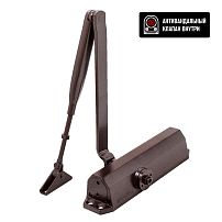 БУЛАТ Доводчик дверной ДД 302/3 B-C (25-85 кг) коричневый, с ветровым тормозом (10) БУЛАТ Доводчик дверной ДД 302/3 B-C (25-85 кг) коричневый, с ветровым тормозом (10)
