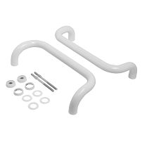 ЛДМ FURAL 350 мм белая (алюм.) Ручка-скоба (01.350.30 RAL 9016) (10)