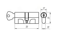 Зенит МЦ 1-6 д/врез.замков Цилиндровый механизм (100)